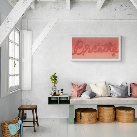 Breathe | word art | Modern Wall Art Decor | Minimalist Digital Print - Picture 3 of 3
